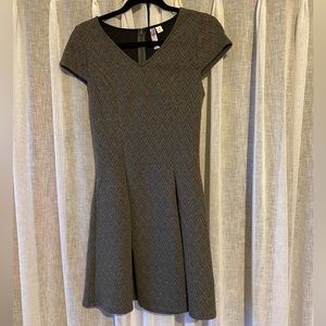 Alya Cap Sleeve Dark Grey Dress